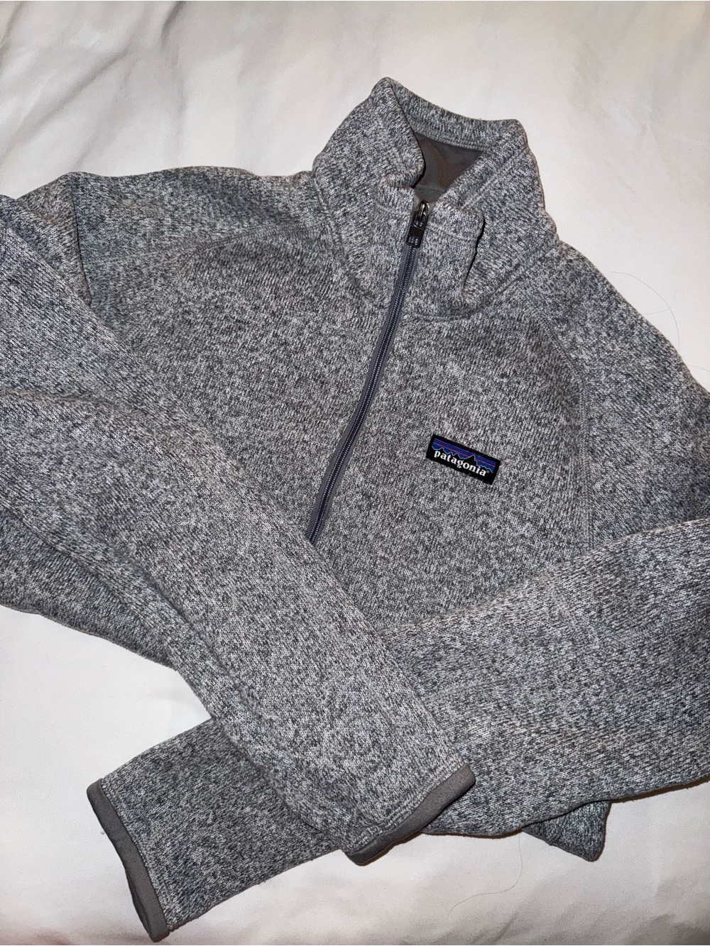 Patagonia Gray Half-Zip Fleece Pullover